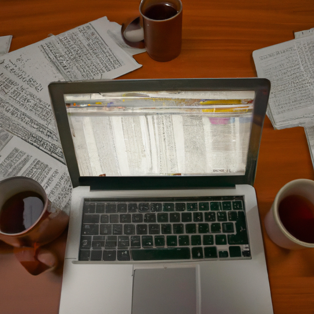 Generated image: founding story of journalism school with editors and data reporters collaborating in a Canadian newsroom